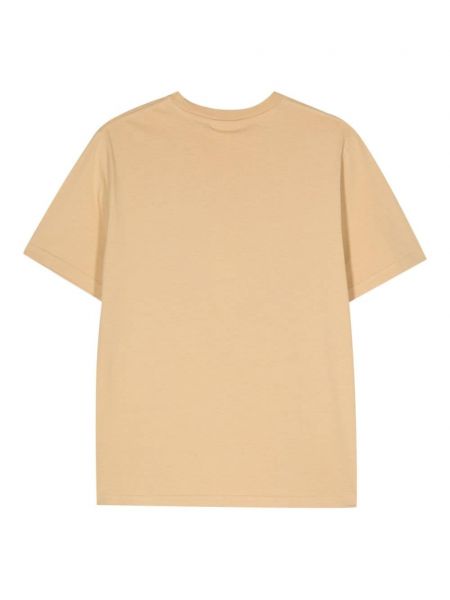 T-shirt aus baumwoll Maison Kitsuné beige