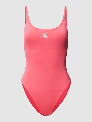 Stroj kąpielowy jednoczęściowy Calvin Klein Underwear różowy