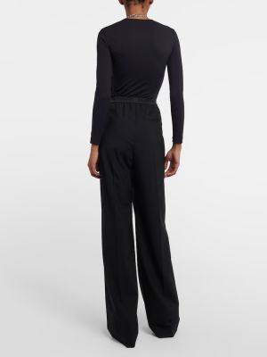 Pantalones de lana bootcut Balenciaga negro