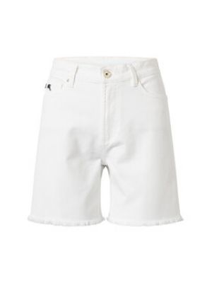 Voľné priliehavé džínsové šortky Joop! biela