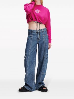 Low waist jeans ausgestellt Karl Lagerfeld Jeans blau