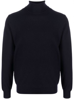 Sweter wełniany Corneliani niebieski