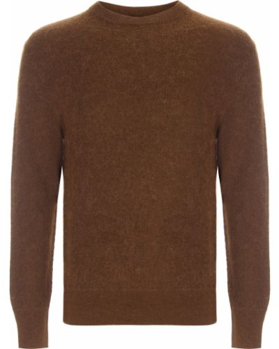 Шерстяной свитер Boss коричневый