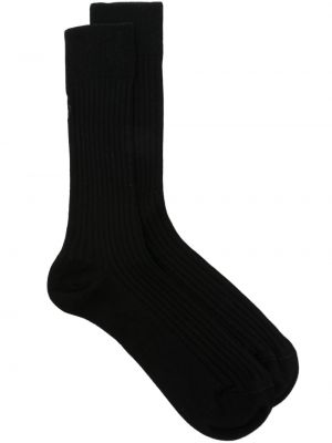 Ponožky s výšivkou Jil Sander čierna