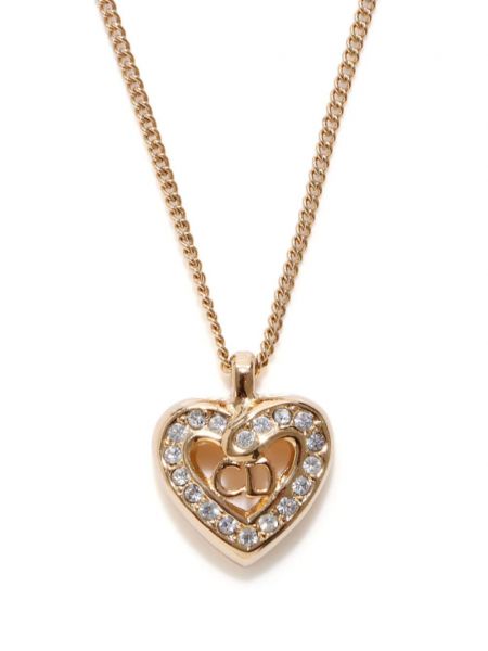 Μενταγιόν με μοτίβο καρδιά Christian Dior Pre-owned χρυσό