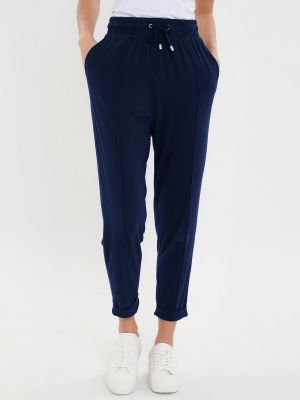 Pantalon plissé Threadbare bleu