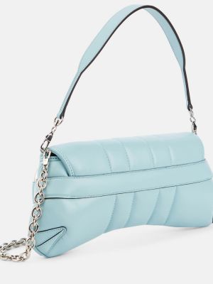 Δερμάτινη τσάντα ώμου Gucci μπλε