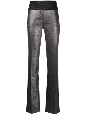 Vlněné rovné kalhoty Gianfranco Ferré Pre-owned - černá
