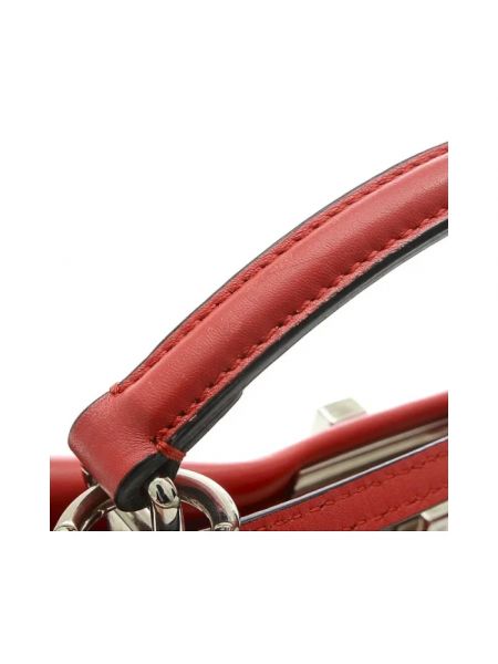 Bolso cruzado de cuero Fendi Vintage rojo