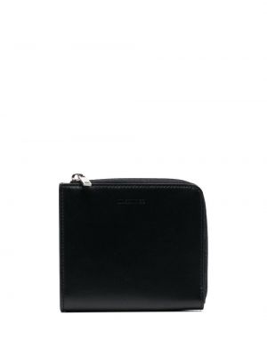 Portofel din piele Jil Sander negru