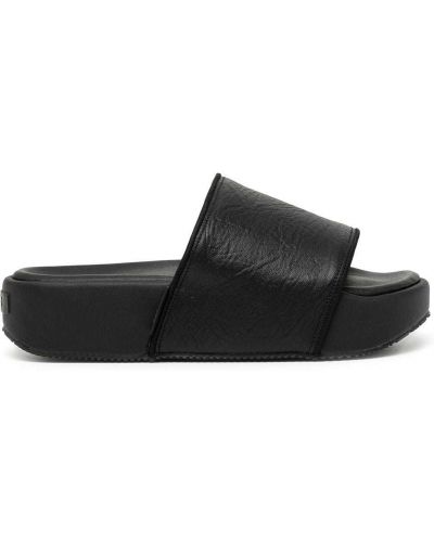 Lær flip-flops Y-3 svart