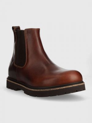 Кожаные ботинки челси Birkenstock коричневые