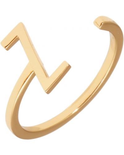 Prsten Design Letters zlatna