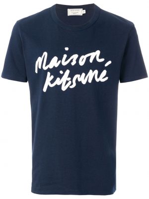 Camiseta Maison Kitsuné azul