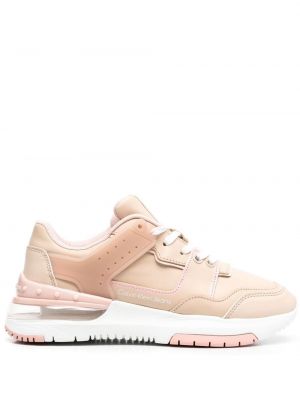 Δερμάτινα sneakers Calvin Klein ροζ