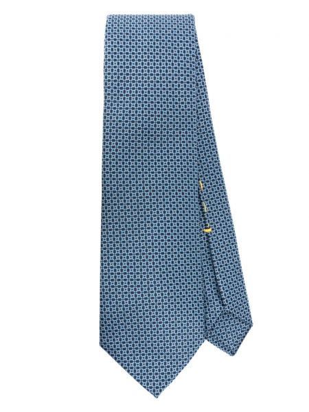 Jacquard selyem nyakkendő Canali kék
