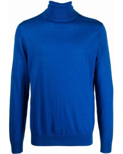 Jersey de punto de cuello vuelto de tela jersey Paul Smith azul