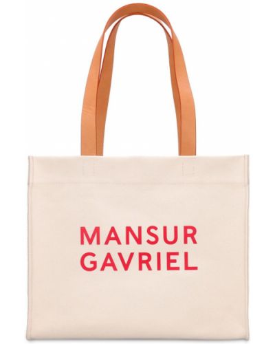 Памучни шопинг чанта Mansur Gavriel