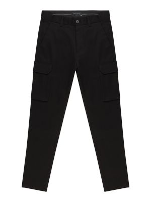 Pantaloni cargo cu buzunare Clean Cut Copenhagen negru