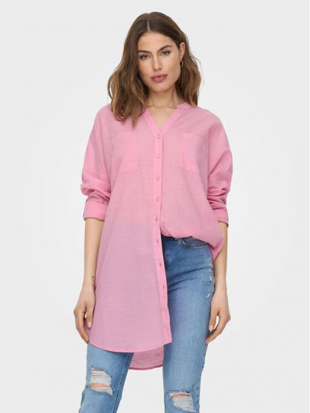 Bluză cu croială lejeră Only roz