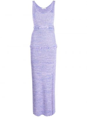 Kleid mit geknöpfter Christopher Esber lila