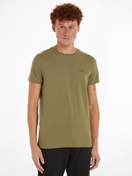 Camiseta slim fit Calvin Klein verde
