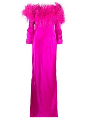 Κοκτέιλ φόρεμα με φτερά Cult Gaia ροζ