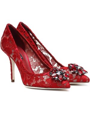 Blonder pumps Dolce&gabbana rød