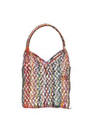 Geflochtene shopper handtasche Made For A Woman grün