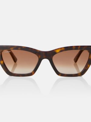 Очки солнцезащитные Cartier Eyewear Collection коричневые