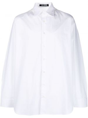 Koszula bawełniana z siateczką Raf Simons biała