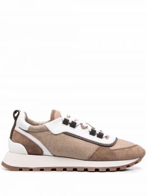 Sneakers με κορδόνια με δαντέλα Brunello Cucinelli