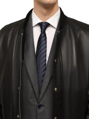 Хлопковый галстук Giorgio Armani синий