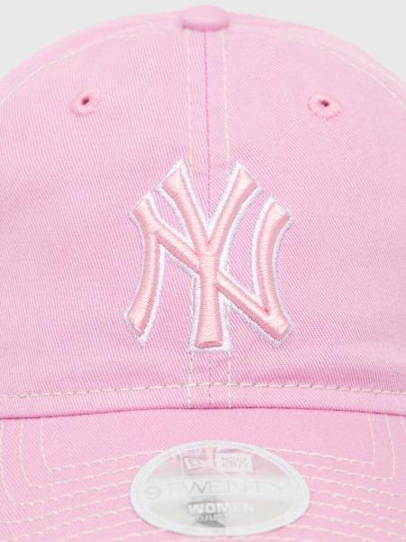 Βαμβακερό καπέλο New Era ροζ