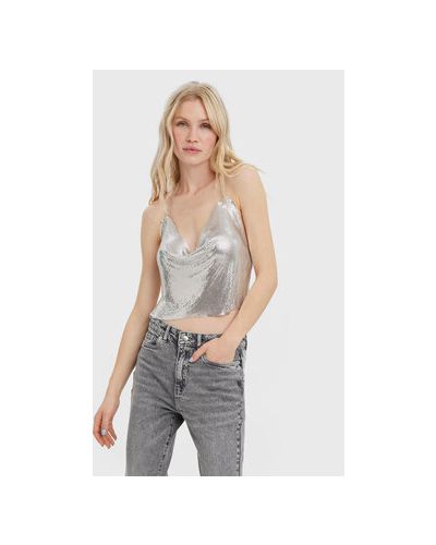 Top Vero Moda - argintiu