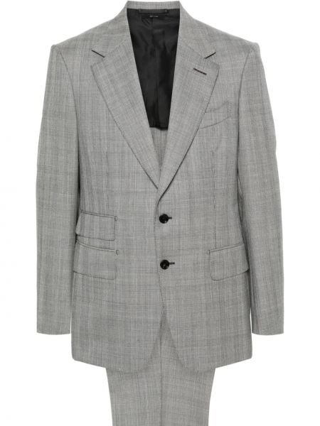 Ukrojena obleka s karirastim vzorcem Tom Ford