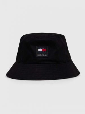 Pamučni šešir Tommy Jeans crna