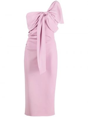Sukienka wieczorowa z kokardką Chiara Boni La Petite Robe - różowy