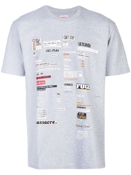 T-shirt Supreme grigio