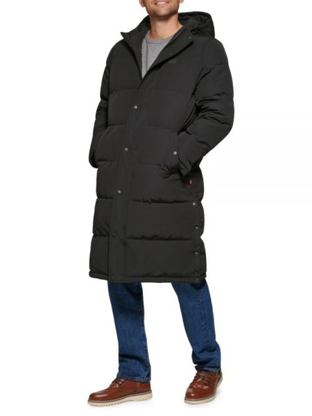 Удлиненная куртка-пуховик с капюшоном Levi'S черный