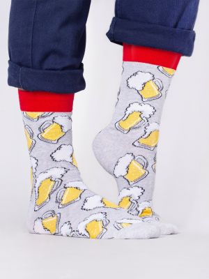 Бавовняні шкарпетки Yoclub сірі