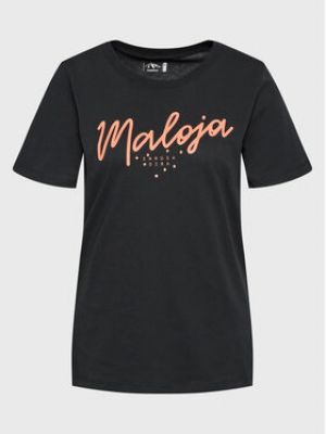 Чорна футболка Maloja