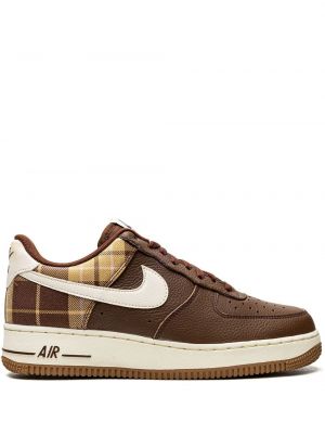 Karierter sneaker Nike Air Force 1 braun