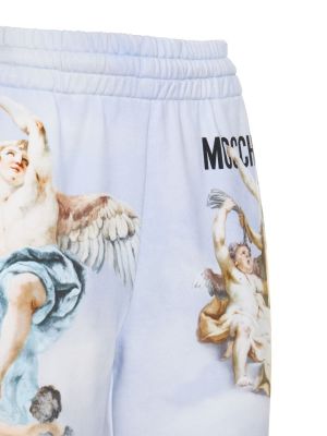 Памучни спортни панталони от джърси Moschino