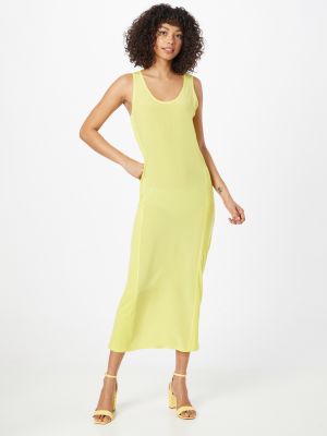 Μάξι φόρεμα Calvin Klein κίτρινο
