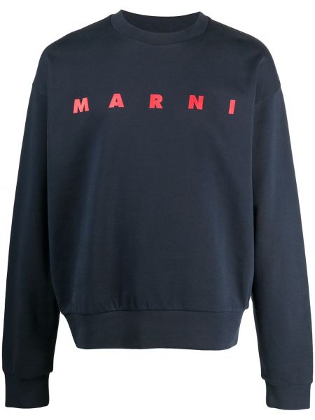 Sudadera con estampado Marni azul