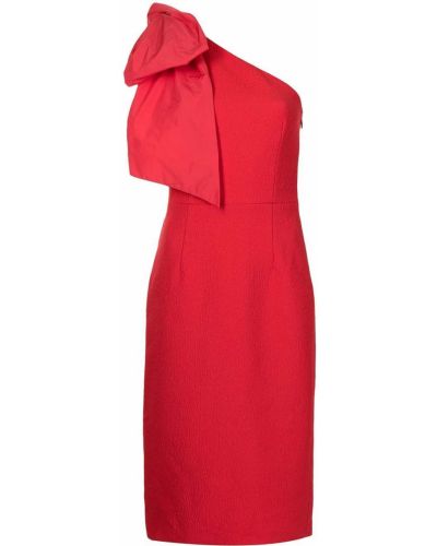 Vestido de cóctel con lazo Rebecca Vallance rojo