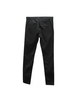 Spodnie bawełniane Saint Laurent Vintage czarne