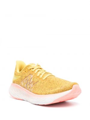 Sneakersy sznurowane koronkowe New Balance Fresh Foam żółte