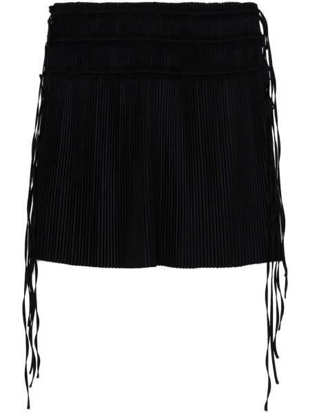 Černé plisované midi sukně Helmut Lang